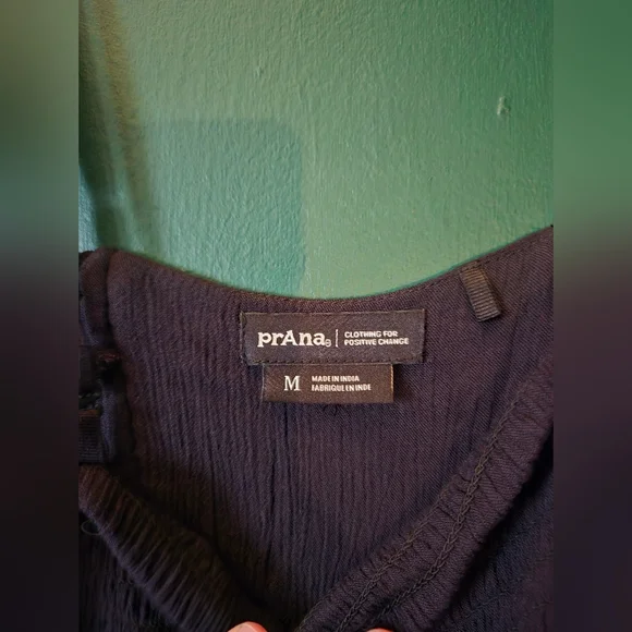 Prana Black Cropped Jumpsuit M - Picture 5 of 7